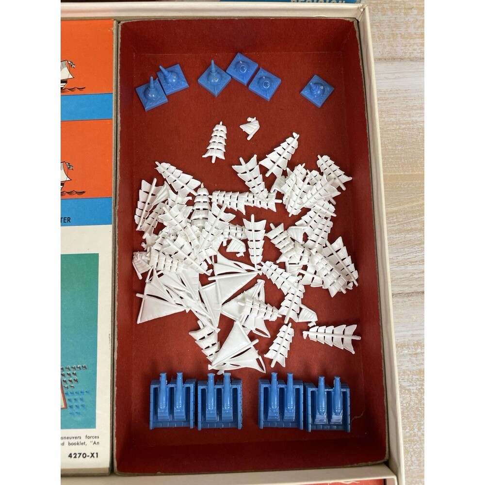 American Heritage Broadside Naval Battle Board Game #4270 MB 1962 Complete - Picture 4 of 16